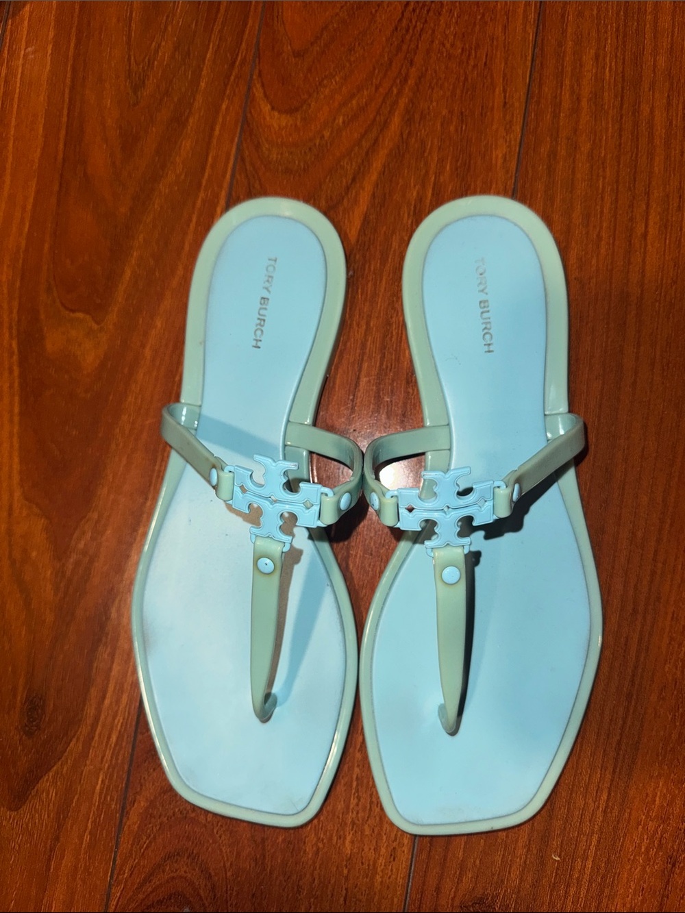 Tory Burch Pale Mint Jelly Miller Thong Sandals